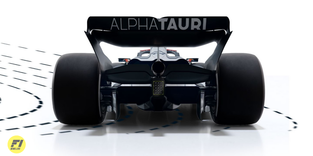 AlphaTauri A04 Formula 1 car back view